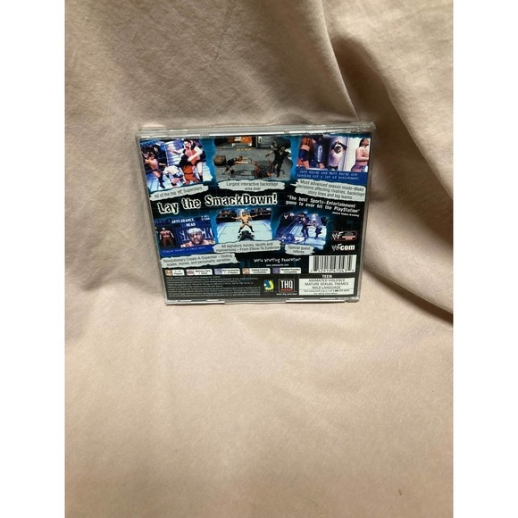 Wwf Smack Down (Sony PlayStation 1, 2000)CIB - Black Label! - Picture 4 of 4